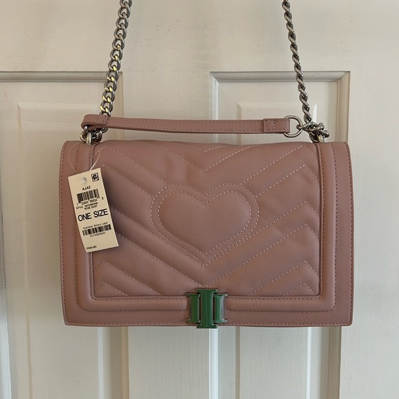 INC Macys Pink Heart Flap Bag - Picture 1 of 1